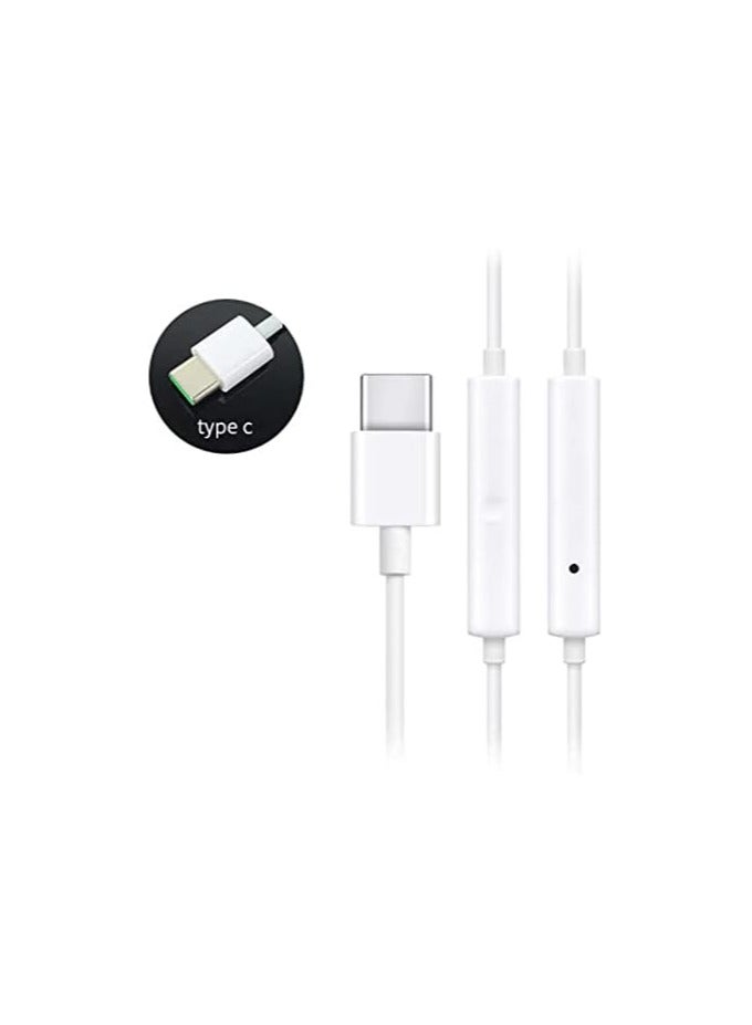 Wired Earphone Type-C with Microphone Built-in Earphone White - pnsku/N70133003V/45/_/1733292064/67ef6a2b-ebac-4796-94ff-2d7fae03a5b0