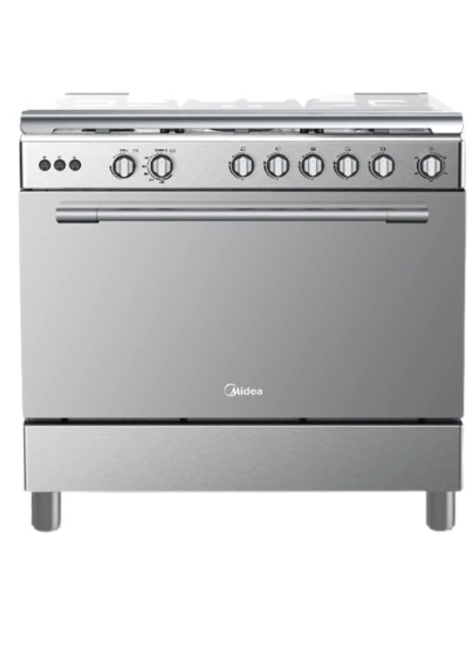 مديا Midea Gas Oven, 60x90Cm,Cm, Steel, Face, Silver Sides, Safety - 36LMG5G022 36LMG5G022 Steel  - Image 1