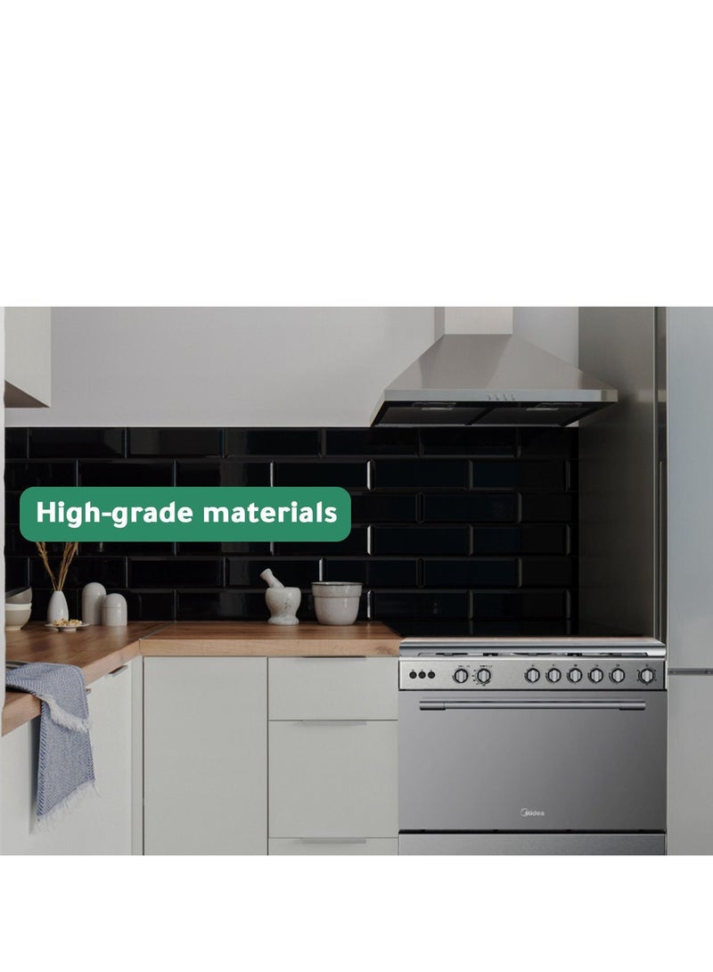 مديا Midea Gas Oven, 60x90Cm,Cm, Steel, Face, Silver Sides, Safety - 36LMG5G022 36LMG5G022 Steel  - Image 3