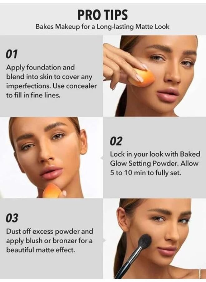 Baked Glow Setting Powder Light Brown light brown