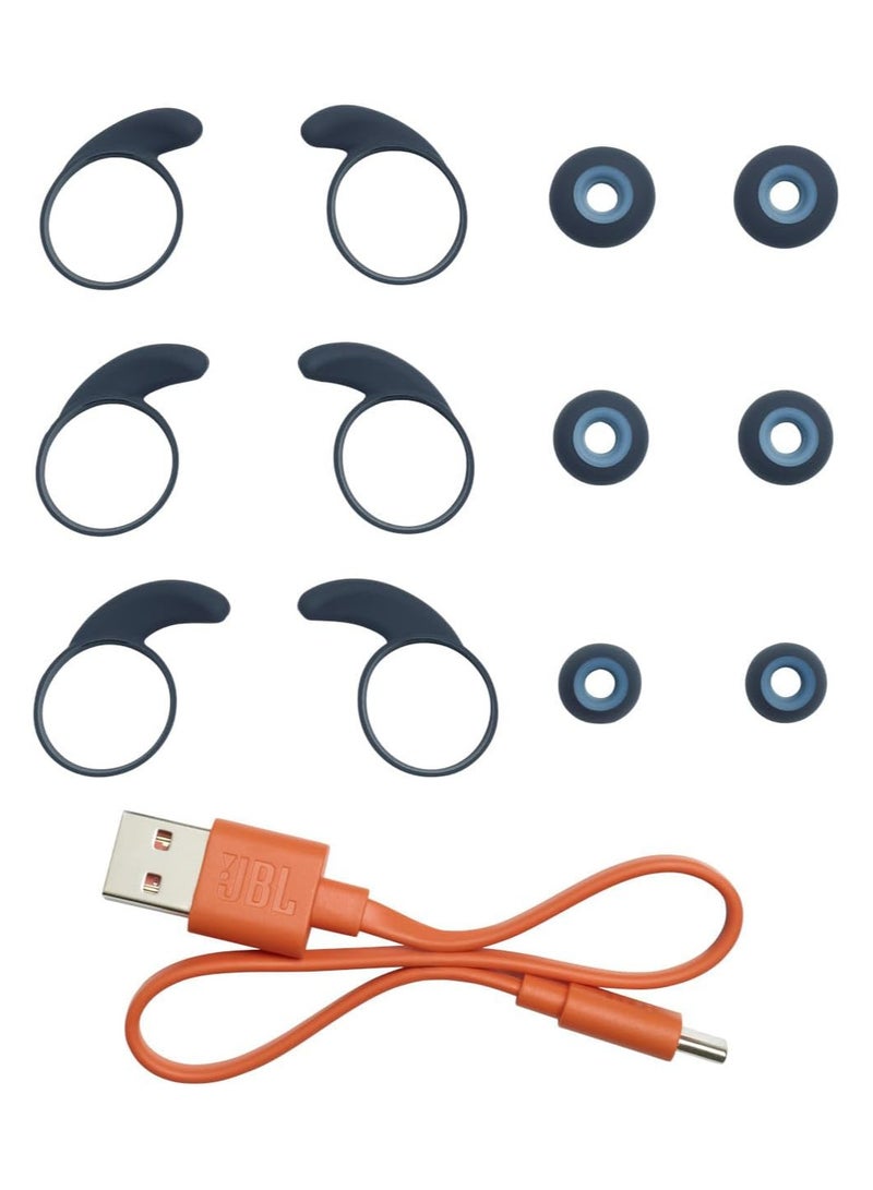 JBL - Reflect Mini Nc Tws - Small Waterproof Sports In-Ear Headphones With Bluetooth, With Charging Case, blue - Image 1