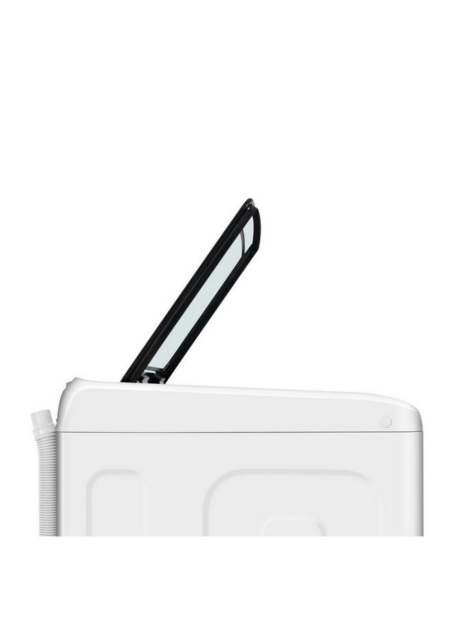 تي سي إل غسالة ملابس تحميل علوي F-Series للماء الساخن والبارد بيضاء وسوداء 8 كجم F708TLW - Image 5