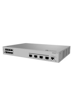 هواوي eKit S220-8P4S 1U Rackmount Switch - 8 x 10/100/1000BASE-T Ports, 4 x GE SFP Ports, 125W PoE+ (Full PoE Load: 166.65W), 19.99W Typical Power Consumption, 24 Gbps Switching Capacity, 18 Mpps Forwarding Rate, Built-in AC Power Supply, RJ45 Console Port, Air Cooling, Metal Chassis, 0-50°C Operating Temp, 90-290V AC Input, 1 Fan, EMC & Safety Certified, Wall/Rack/Desk Mounting Silver  - Image 2
