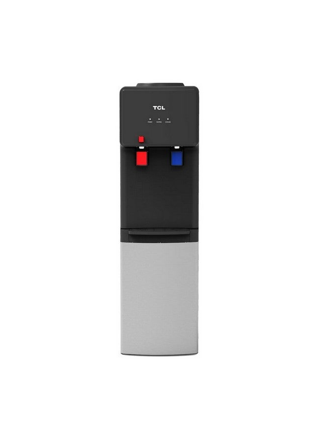 TCL Floor Standing Top Loading Hot and Cold Water Dispenser Black and Silver 95.1 x 27.2 x 33 cm TY-LYR101S TY-LYR101S Black and Silver - Image 1