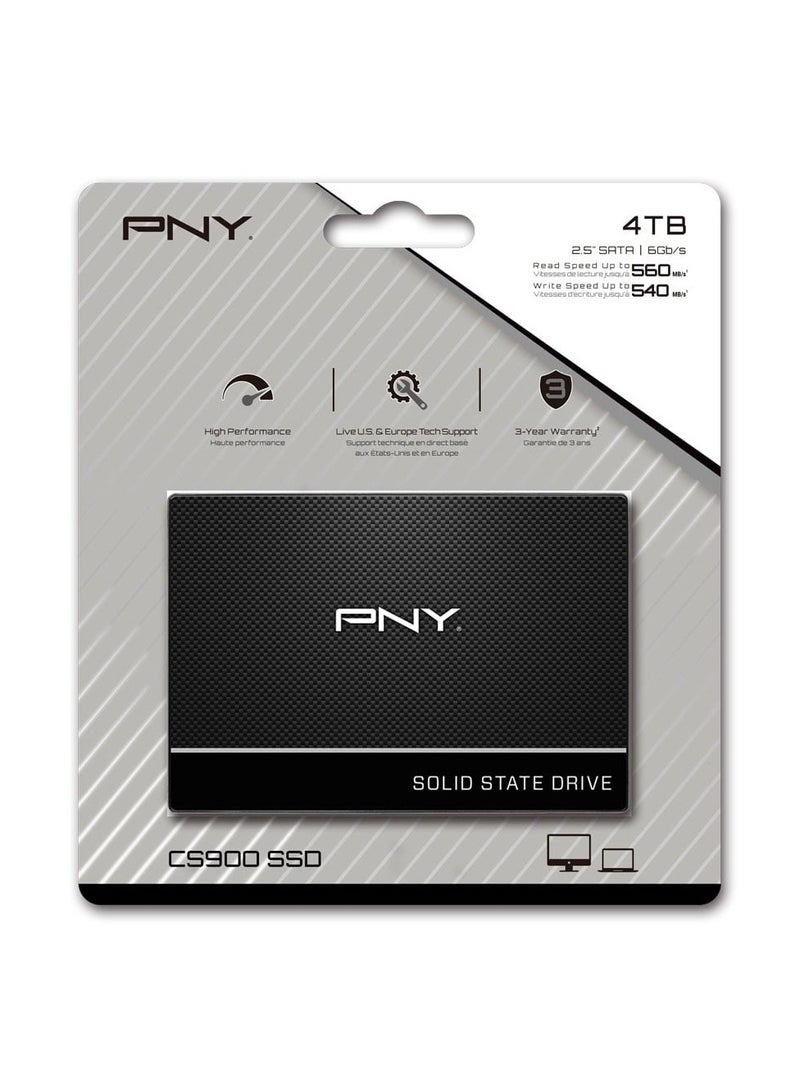 بي إن واي PNY CS900 500GB 2.5' SSD SATA3 515MB/s 490MB/s R/W 200TBW 99K/90K IOPS 2M hrs MTBF 3yrs ~Alernative SA400S37/480GB SSD7CS900-480-RB 500 GB - Image 4