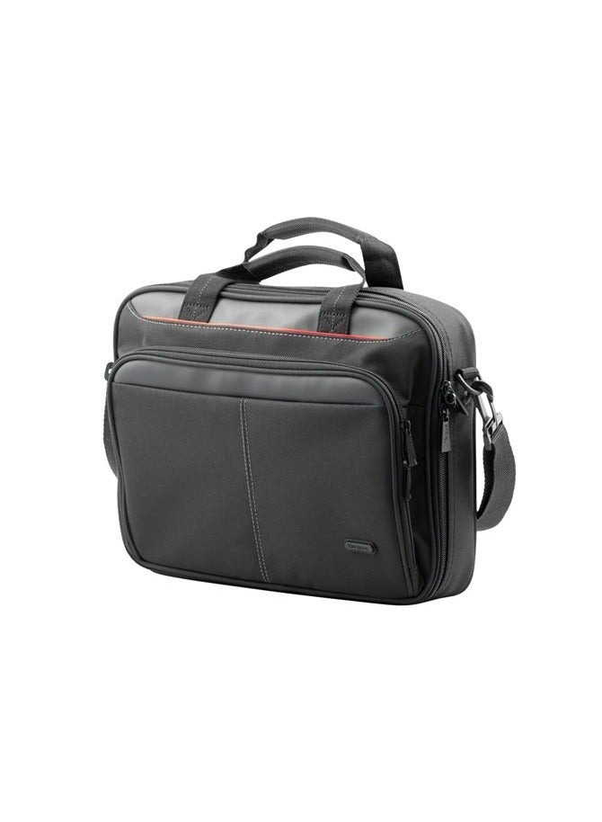 targus Classic Black 13.4-14" Laptop Bag Carry Case Clamshell CN313 -72 - Removable/adjustable padded shoulder strap, top carrying handles Black - Image 3