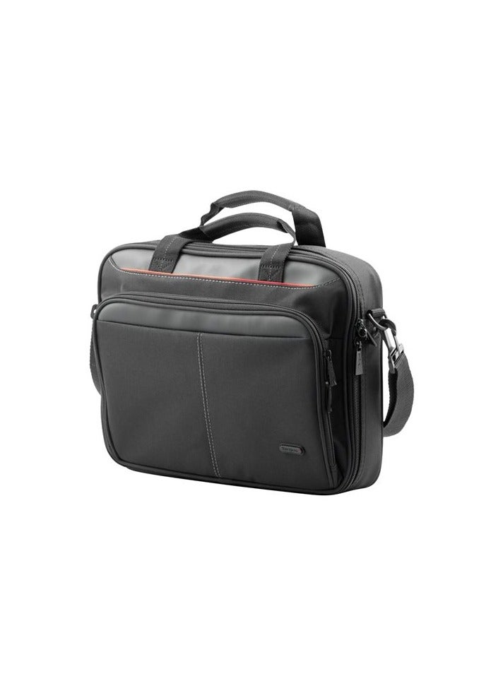 targus Classic Black 13.4-14" Laptop Bag Carry Case Clamshell CN313 -72 - Removable/adjustable padded shoulder strap, top carrying handles Black - Image 1