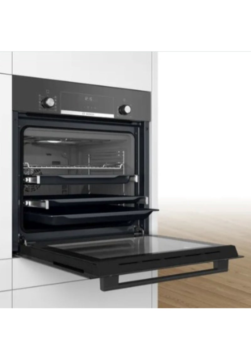 بوش Bosch Built-in Electric Oven, 60 cm, 66 L Series 6, Model HBJ558YB0Q - Black HBJ558YB0Q black  - Image 4