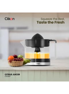 Clikon Citrus Juicer 40W, 750ML – Powerful Electric Citrus Press for Fresh Orange, Lemon, and Lime Juice 750 ml 40 W CK2687 Black/Silver  - Image 2