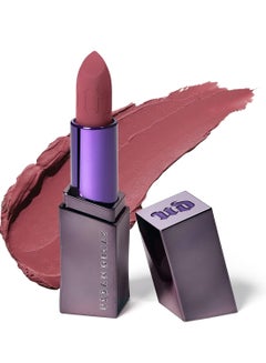 Urban Decay Vice Hydrating Lipstick, Long-lasting Cream Matte or Shine Finish, Creamy Formula, Moisturizing Lip Color with Aloe Vera & Avocado Oil, Vegan, Cruelty-free - 0.11 oz Hideaway (Deep Nude Mauve - Matte Finish)  - Image 1