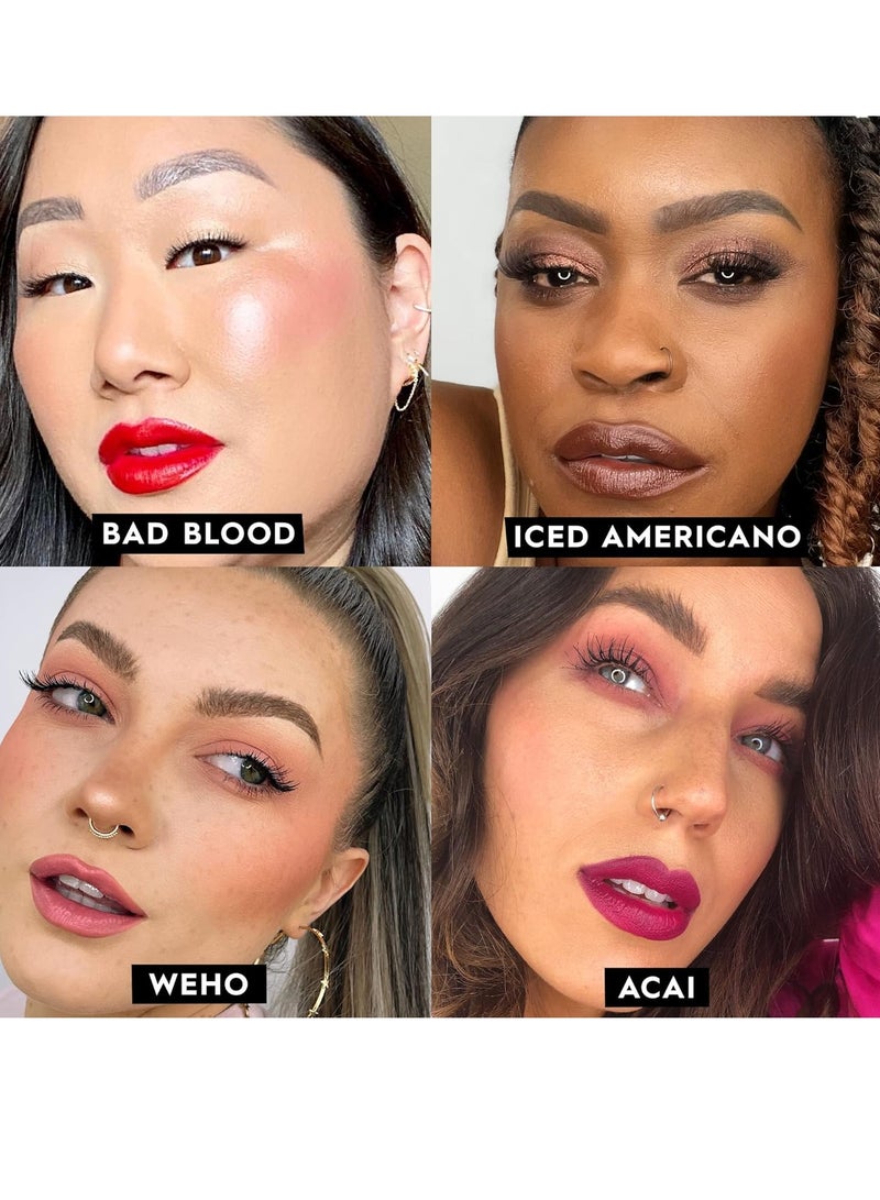 Urban Decay Vice Hydrating Lipstick, Long-lasting Cream Matte or Shine Finish, Creamy Formula, Moisturizing Lip Color with Aloe Vera & Avocado Oil, Vegan, Cruelty-free - 0.11 oz Hideaway (Deep Nude Mauve - Matte Finish)  - Image 3