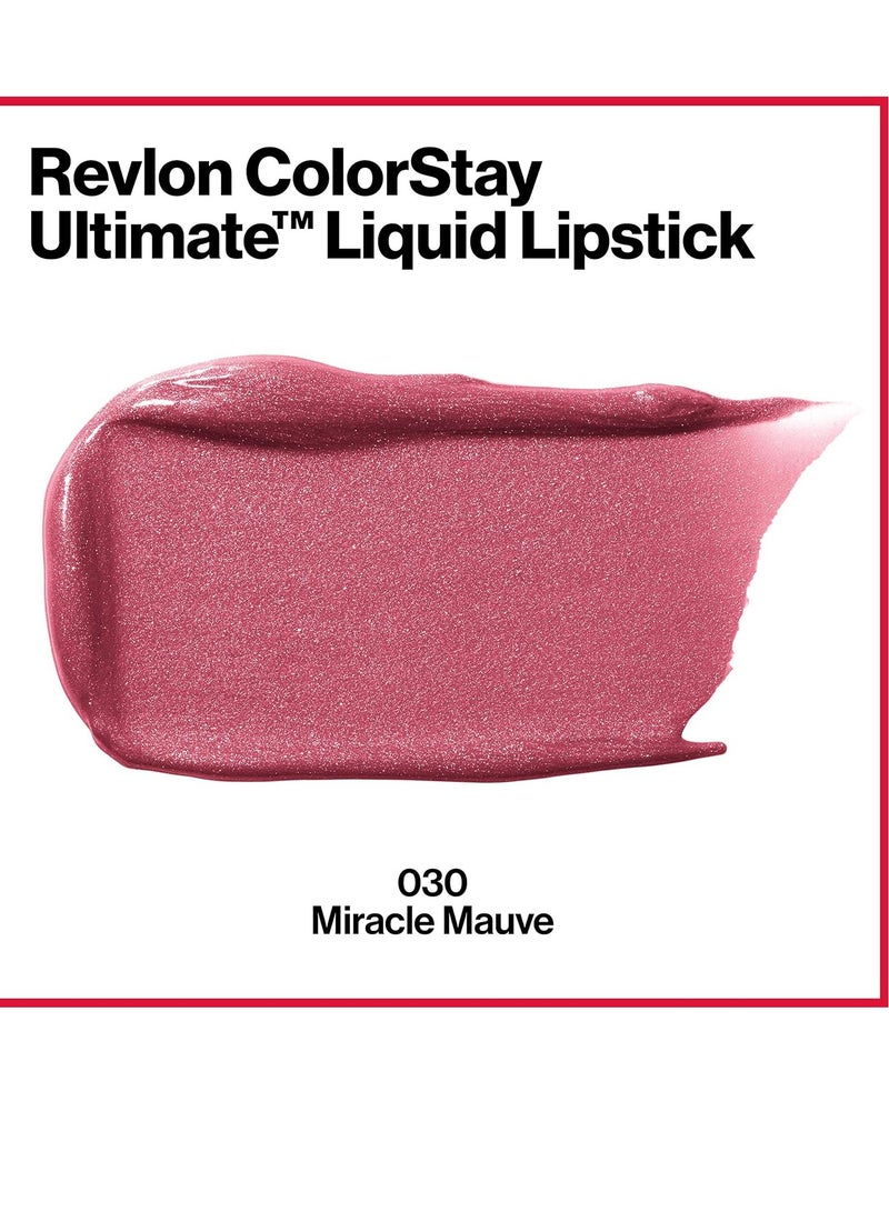 ريفلون أحمر شفاه سائل، مكياج وجه، لون ثابت نهائي، ألوان شفاه غنية تدوم طويلاً، لمسة ساتان، 030، 0.07 أونصة - Image 3