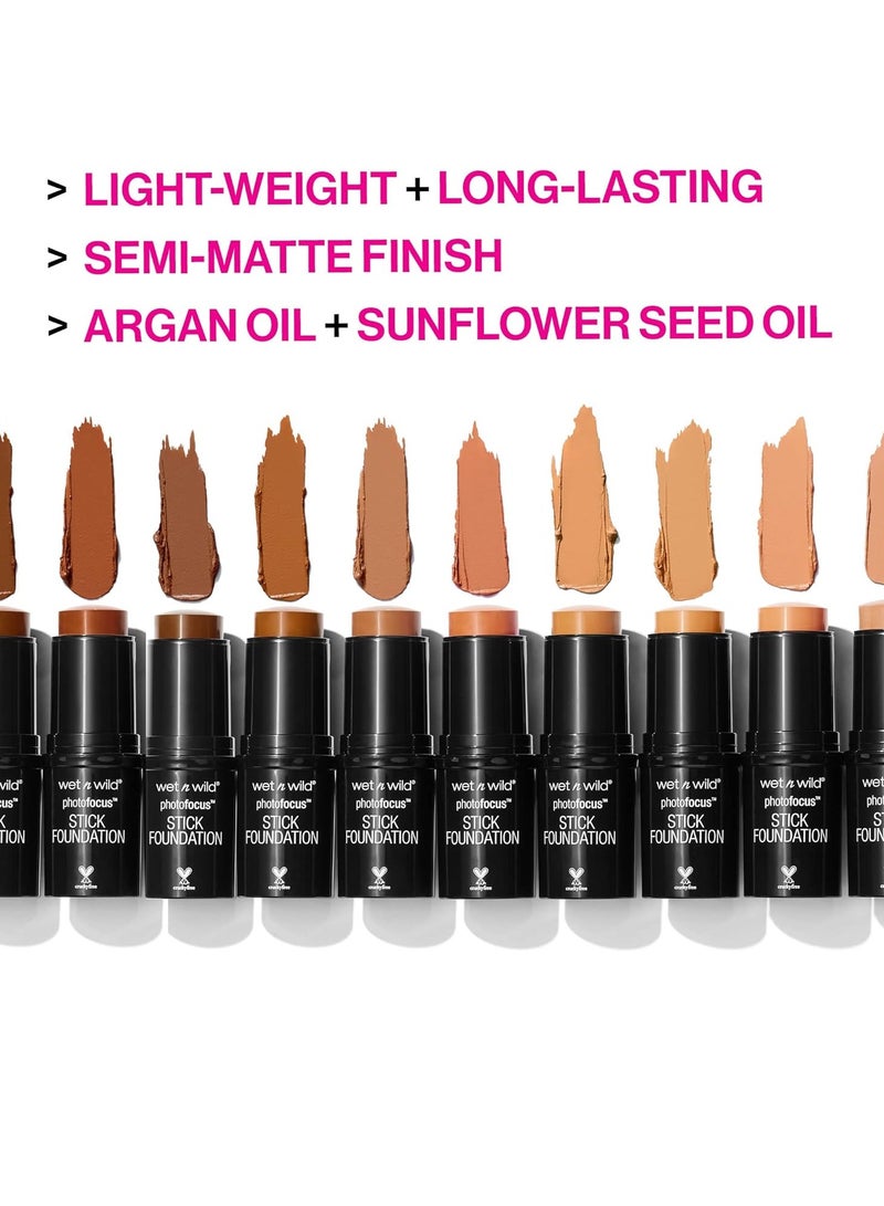 ويت اند وايلد Photo Focus Matte Foundation Stick Makeup, Porcelain | Vegan & Cruelty-Free Porcelain - Image 2