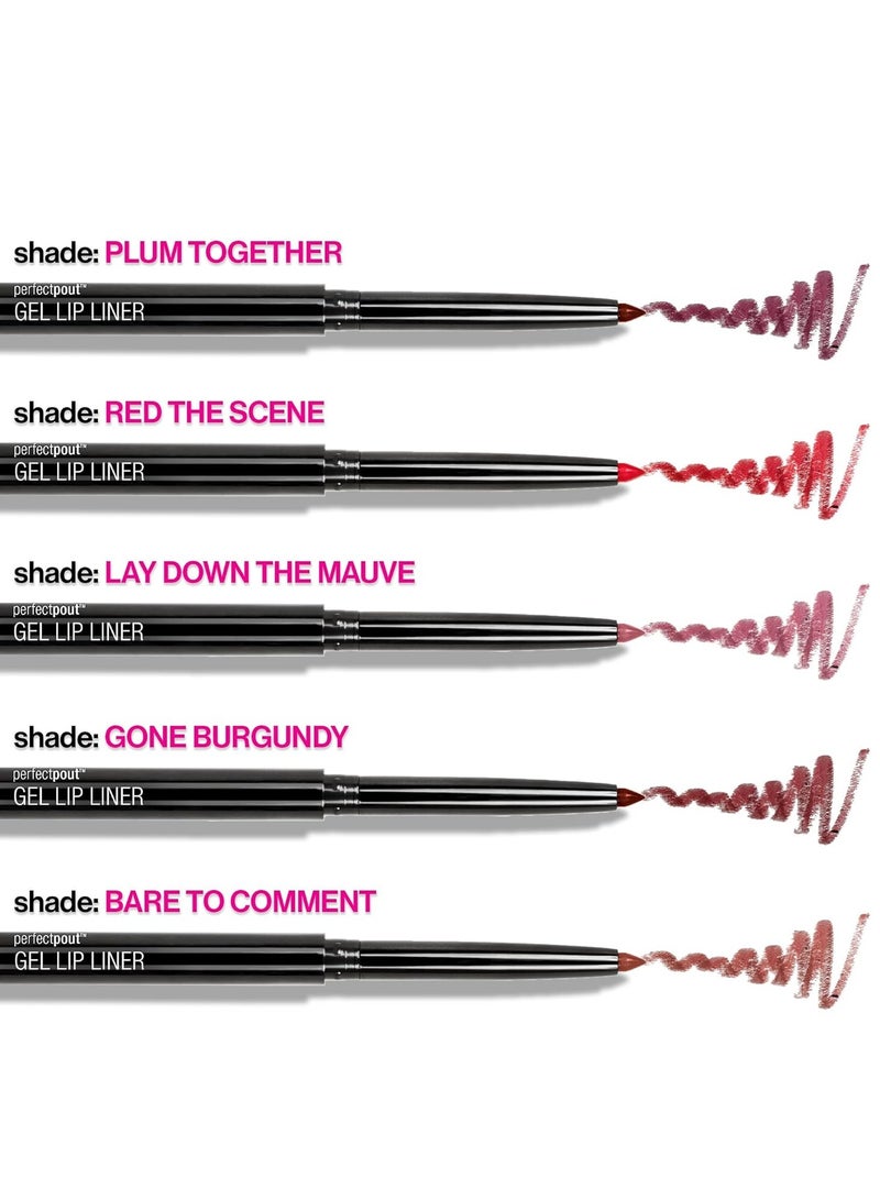 ويت اند وايلد Perfect Pout Matte Retractable Gel Lip Liner Pencil, Rich Creamy Long Lasting Color, Well-Defined and Flawless Application, Vegan & Cruelty-Free - Purple Lay Down the Mauves - Image 3