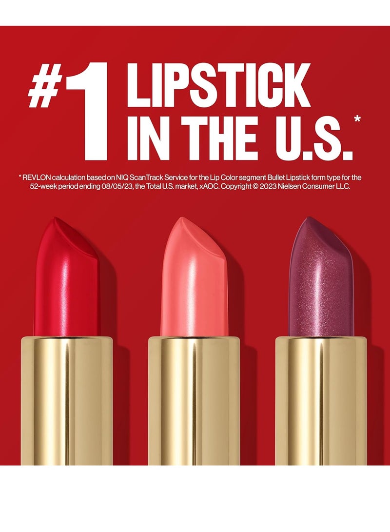 Revlon Lipstick, Super Lustrous Lipstick, Creamy Formula For Soft, Fuller-Looking Lips, Moisturized Feel in Berries, 0.15 oz 804 Rumberry - Image 4