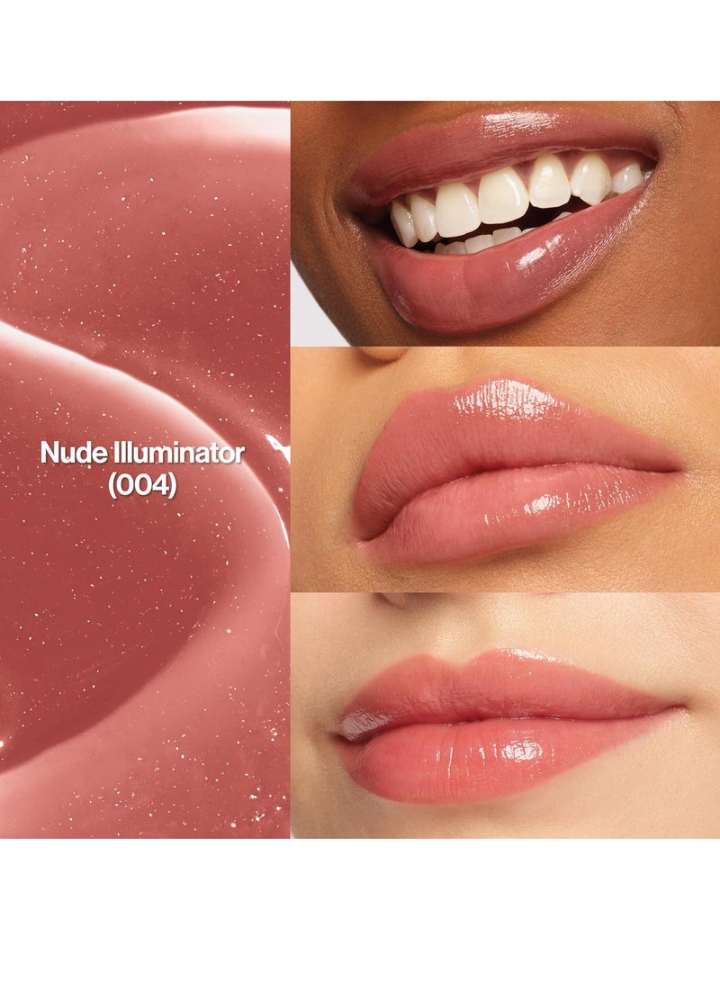 Revlon - Super Lustrous Glass Shine Balm, Moisturizing Lip Makeup, Shiny Finish, Made with Hydrating and Nourishing Ingredients for Comfortable Wear, 0.11 oz 004 Nude Illuminator - Image 1