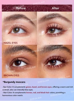 SHEGLAM All-In-One Volume & Length Mascara-Waterproof - Brugundy  - Image 4