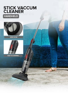 جيباس Stick And Handheld Vacuum Cleaner, HEPA Filter, 1.2L Dust Bag Capacity, 600W Powerful Motor, Transparent Dust Cup for Easy Check, Lightweight Body And Low Noise 1.2 L 600 W GVC19055-GR Grey  - Image 4