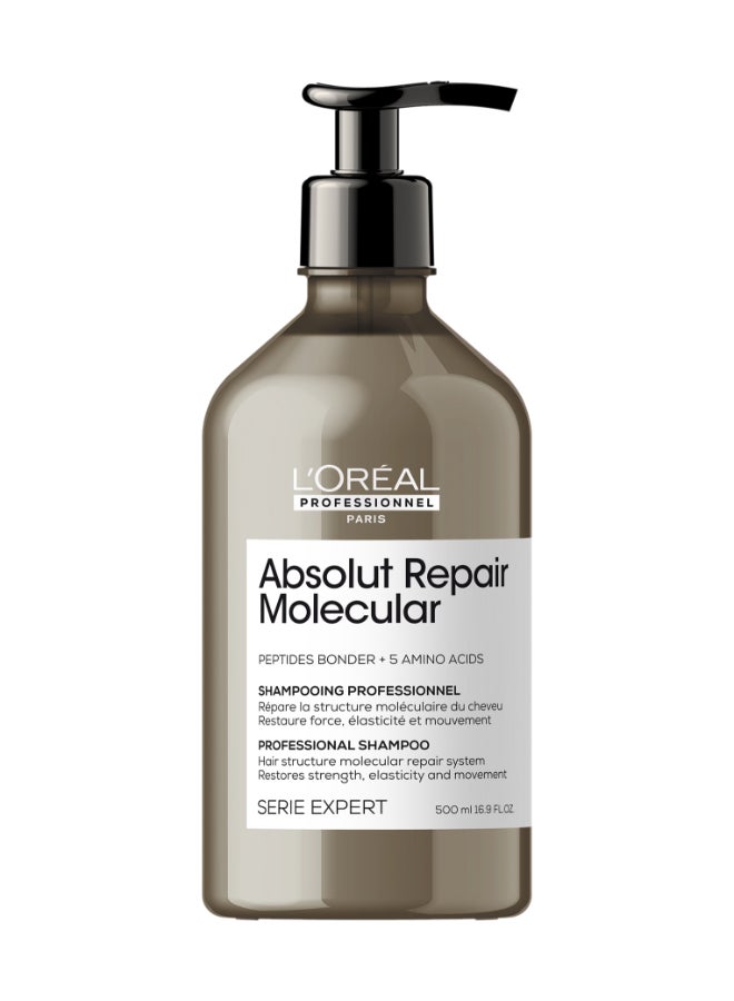 L'Oréal Professionnel Absolut Repair Molecular Sulfate-Free Shampoo For All Damaged Hair Types 500ml  - Image 1