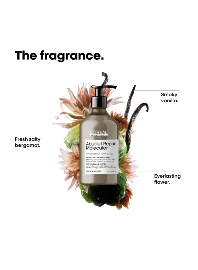 L'Oréal Professionnel - Absolut Repair Molecular Sulfate-Free Shampoo For All Damaged Hair Types 500ml - Image 1
