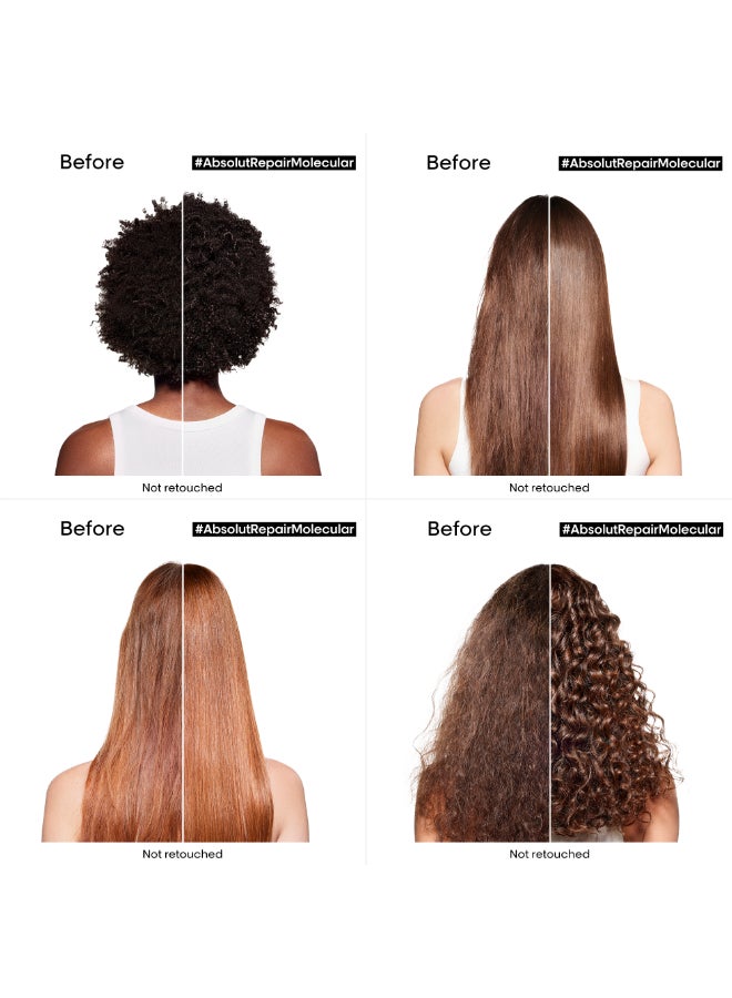 L'Oréal Professionnel Absolut Repair Molecular Sulfate-Free Shampoo For All Damaged Hair Types 500ml  - Image 3