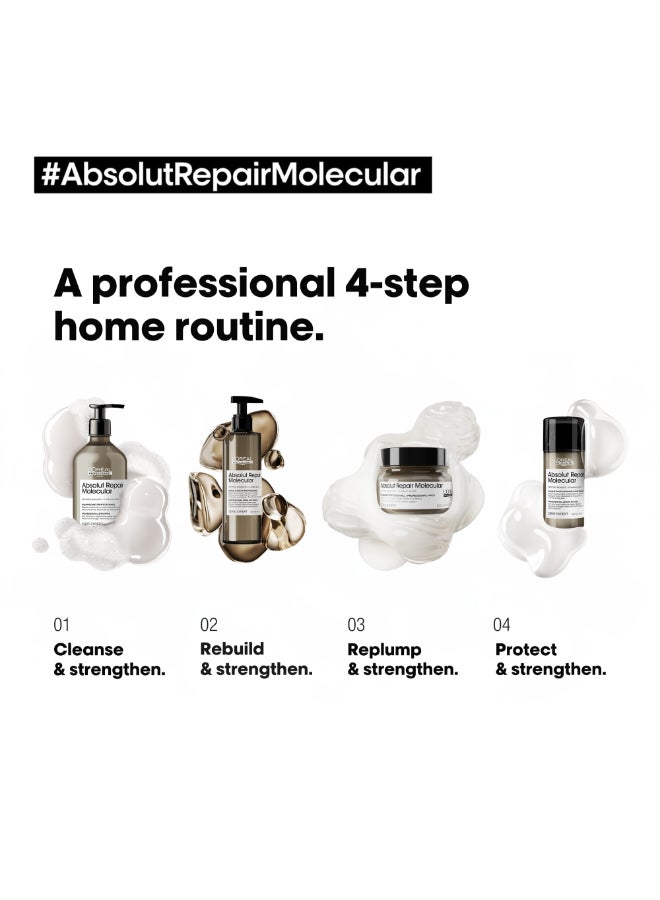 L'Oréal Professionnel Absolut Repair Molecular Sulfate-Free Shampoo For All Damaged Hair Types 500ml  - Image 4