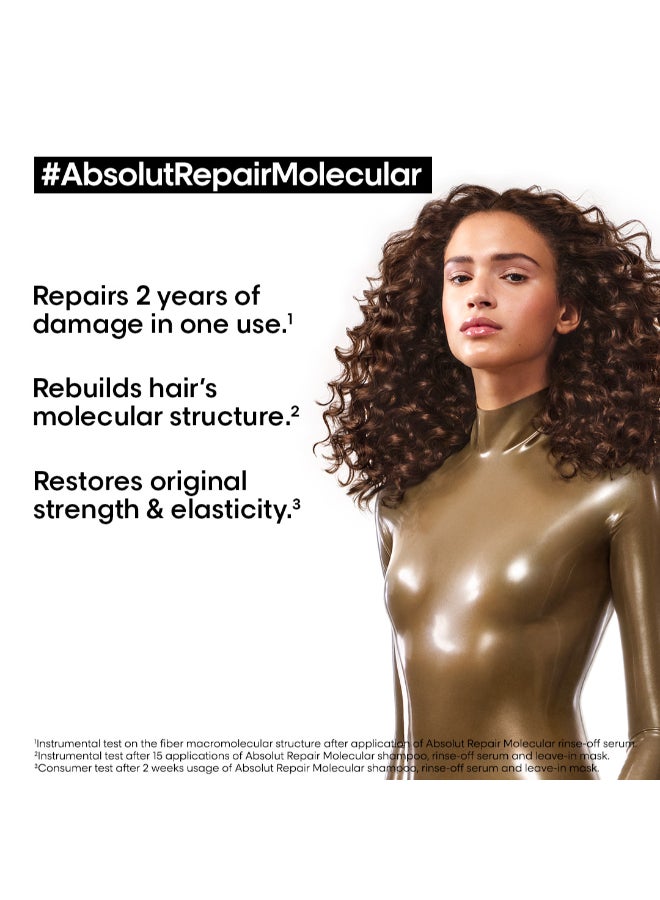 L'Oréal Professionnel Absolut Repair Molecular Sulfate-Free Shampoo For All Damaged Hair Types 500ml  - Image 2