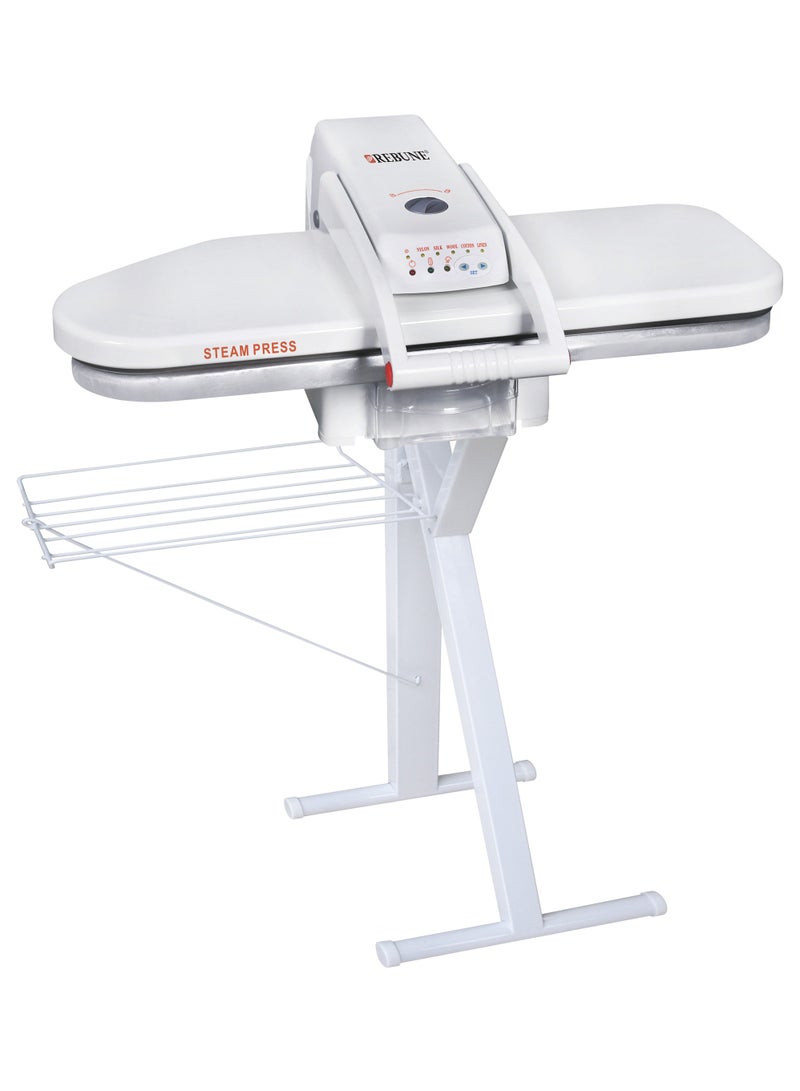 REBUNE Steam Press Iron with Clothes Hanger, 42-inch size, 1 L 2000 W RE-3-075 White - Image 1