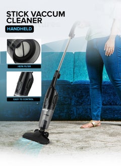 جيباس Stick And Handheld Vacuum Cleaner, HEPA Filter, 1.2L Dust Bag Capacity, 600W Powerful Motor, Transparent Dust Cup for Easy Check, Lightweight Body And Low Noise 1.2 L 600 W GVC19055-BK Black  - Image 4