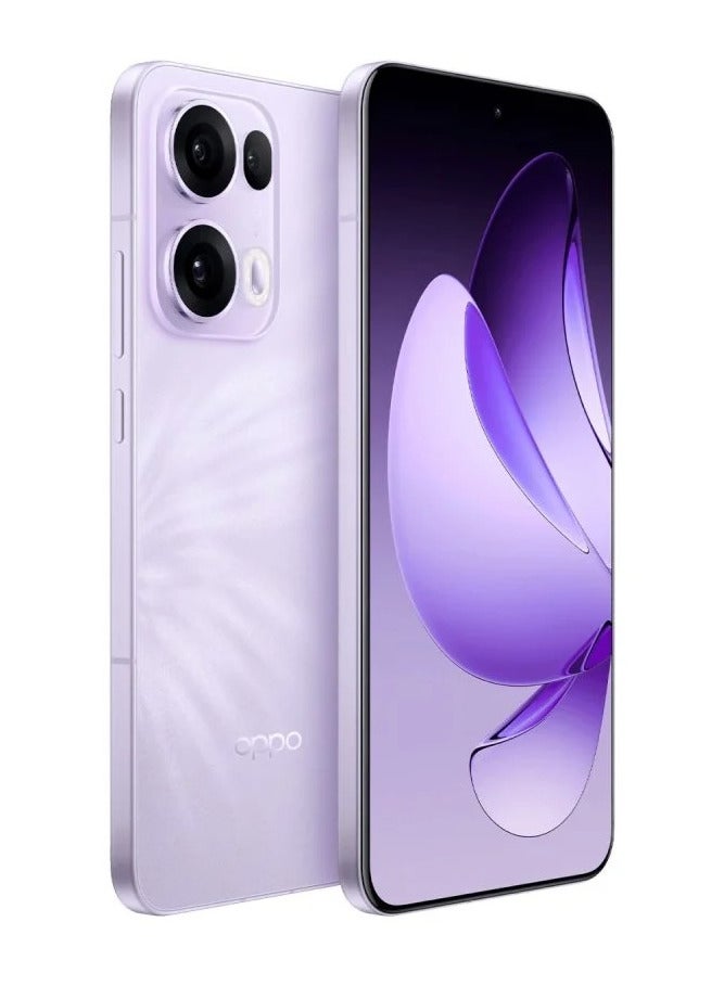 OPPO Reno 13 Pro Mobile 12GB+256GB Butterfly Purple 6.83-inch FHD+ AMOLED display with a 120Hz refresh rate, a 240Hz touch sampling rate, a 2,160Hz PWM dimming rate, Mediatek Dimensity 8350 with Google play Chinese version  - Image 2