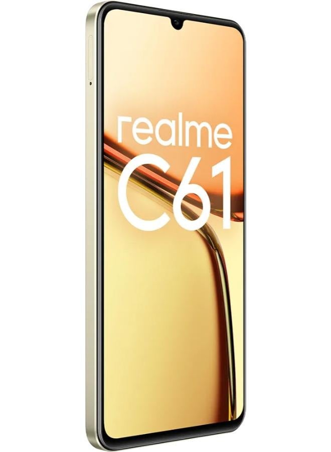 realme Realme C61 256GB 6GB RAM 4G LTE, Dual SIM Sparkle Gold-International version  - Image 4