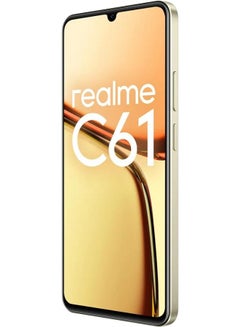 ريل مي Realme C61 256GB 6GB RAM 4G LTE, Dual SIM Sparkle Gold-International version  - Image 5