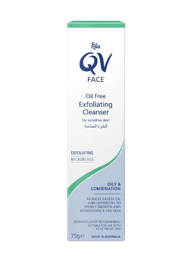 Face Oil Free Exfoliating Cleanser 75grams