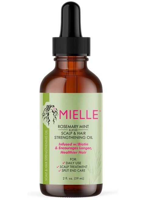 Organics - Rosemary Mint, Scalp & Hair Oil, Infused W/Biotin & Encourges Growth, For Daily Use, Scalp Treatment, Split End Care & Scalp & Strengthening Oil