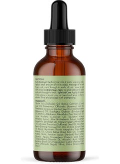 MIELLE Organics - Rosemary Mint, Scalp & Hair Oil, Infused W/Biotin & Encourges Growth, For Daily Use, Scalp Treatment, Split End Care & Scalp & Strengthening Oil  - Image 5