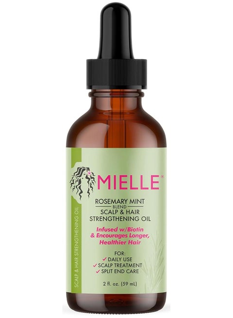 Organics - Rosemary Mint, Scalp & Hair Oil, Infused W/Biotin & Encourges Growth, For Daily Use, Scalp Treatment, Split End Care & Scalp & Strengthening Oil