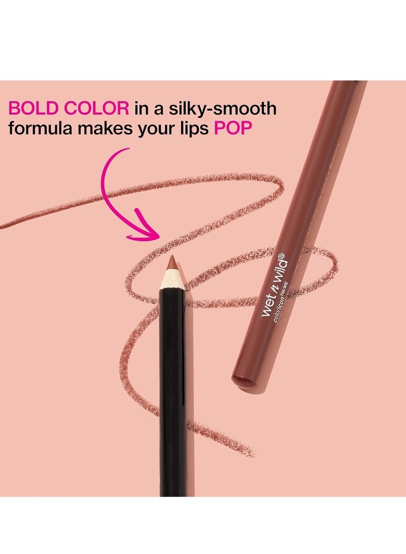 ويت اند وايلد Lip Liner Pencil Color Icon Lip Color Makeup, Dark Brown Chestnut - Image 3
