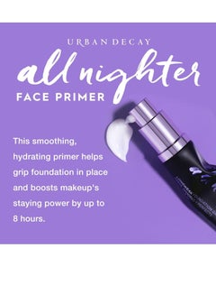 Urban Decay All Nighter Longwear Face Primer, Smoothing & Hydrating Base for Foundation Face Makeup, Sheer & Lightweight, for All Skin Types, Paraben-free, Vegan, Cruelty-free White  - Image 4
