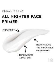 Urban Decay All Nighter Longwear Face Primer, Smoothing & Hydrating Base for Foundation Face Makeup, Sheer & Lightweight, for All Skin Types, Paraben-free, Vegan, Cruelty-free White  - Image 3