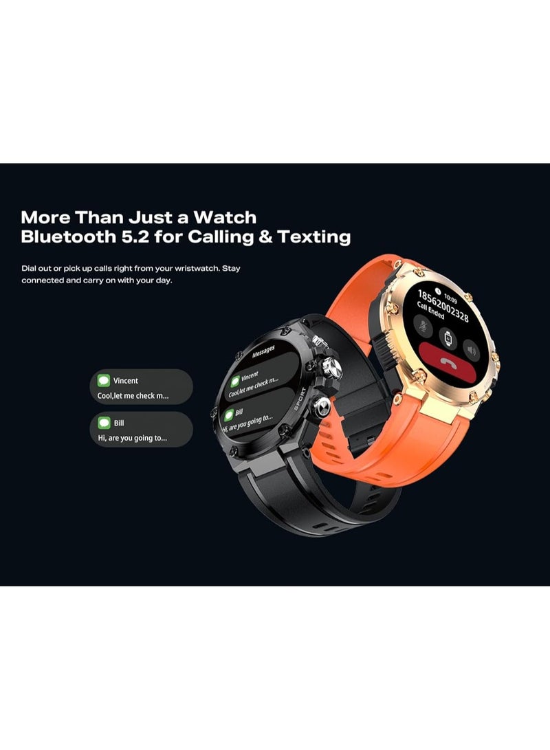 Infinix - XWatch 3 GT Smartwatch 1.53" Super Large HD Screen, 123 Sports Modes, IP68 Water Resistant, Bluetooth Call Support, Health Monitoring & Fitness Tracking, 2 Straps gold - Image 1