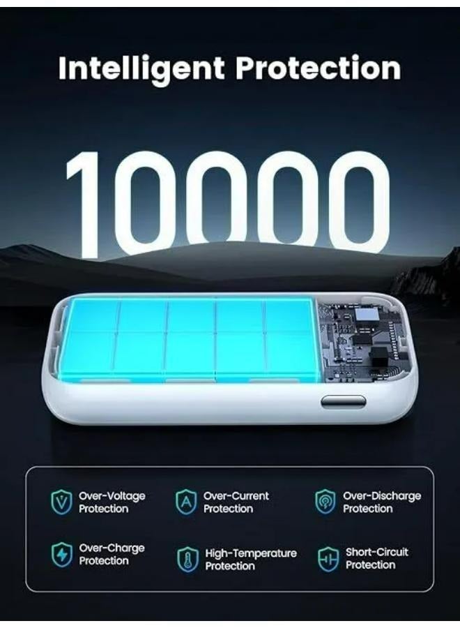Ugreen - 10000 mAh UGREEN 10000mAh Two-way Fast Charging Power Bank White 30W White - Image 1