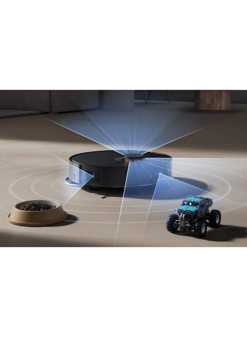 Xiaomi - Robotic Vacuum Cleaner X20 Max,Fully Automatic Station, 8000Pa, Extendable Mop Arm, Automatic Tangle Cutting Brush, 4L Large Capacity Water Tank, Mop Hot Water Tank, Hot Air Drying 4 L 55 W D109GL Black - Image 1
