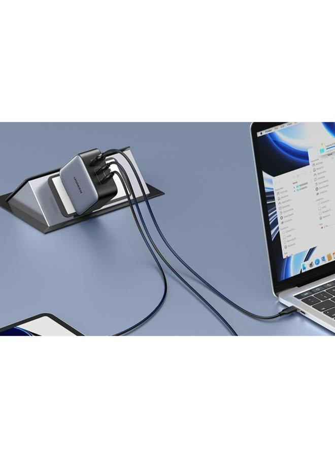 Ugreen UGREEN Fast Charger GaN 1USB-A&2USB-C 65W Grey  - Image 3