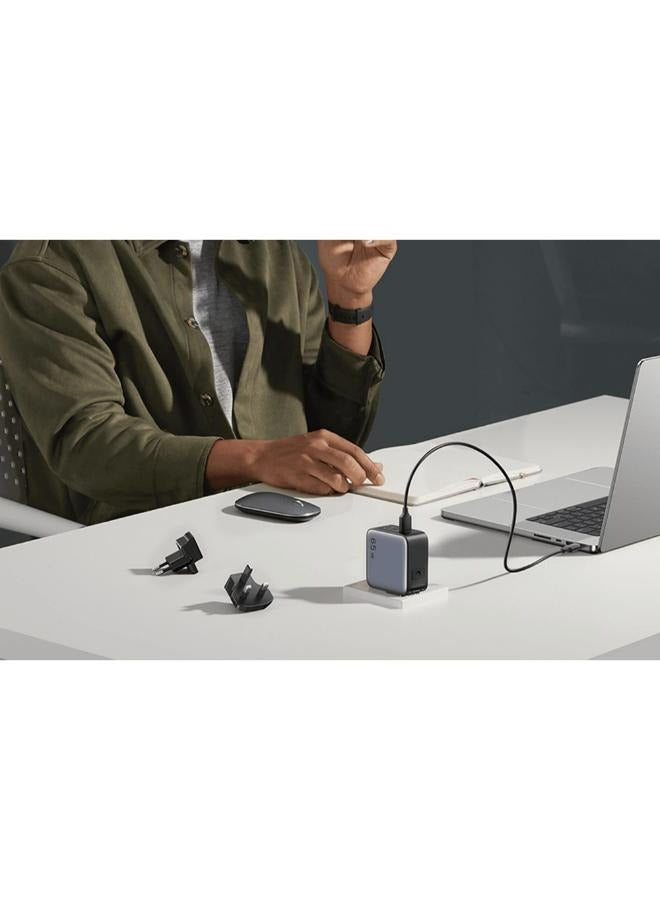 Ugreen - UGREEN Fast Charger GaN 1USB-A&2USB-C 65W Grey - Image 1