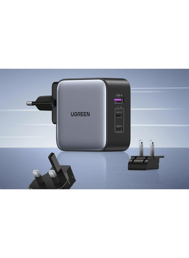 Ugreen UGREEN Fast Charger GaN 1USB-A&2USB-C 65W Grey  - Image 5
