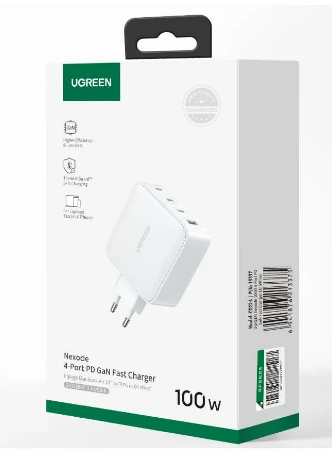 Ugreen Nexode  100W 4-Port GaN Fast Charger White  - Image 4
