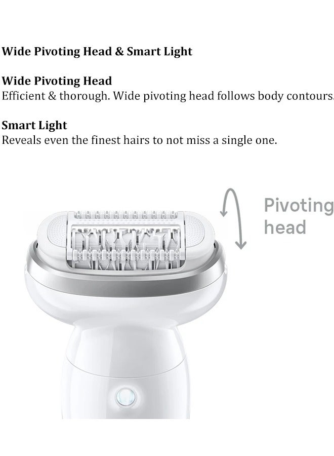 BRAUN Silk-epil 9 SkinSpa 9-061 Epilator Wet & Dry, Deep body exfoliation brush, lasting smooth skin, Pouch. + 5 Ectra - Image 5