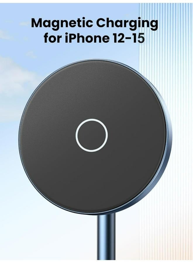 Ugreen - [6957303896684] UGREEN 2-in-1 Magnetic Wireless Charging Station Grey - Image 1