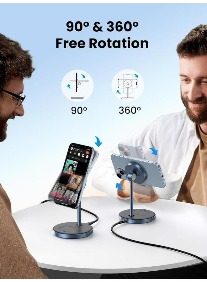 Ugreen - [6957303896684] UGREEN 2-in-1 Magnetic Wireless Charging Station Grey - Image 1