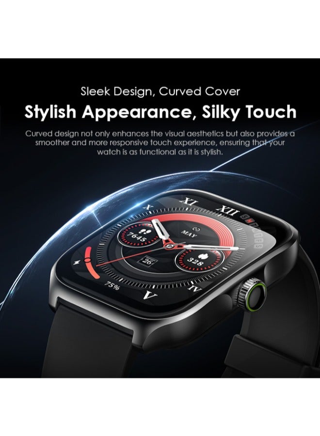 Oraimo - 340 mAh Watch Nova AM 2.01" AMOLED Screen Curved Cover Smart Watch Black - Image 1